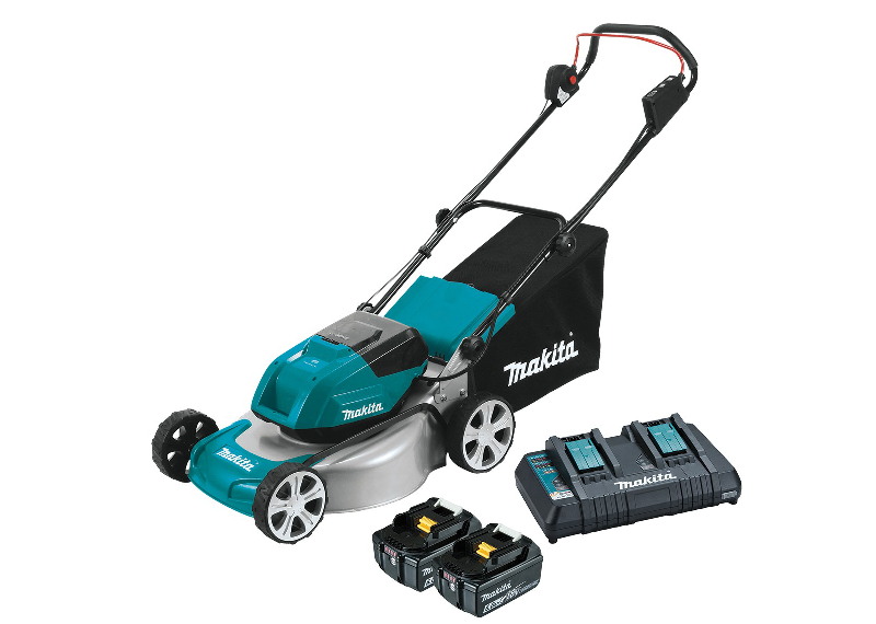 Makita 36V Brushless Lawn Mower 460mm (18inch) - Kit (2 x 6.0Ah Batteries)
